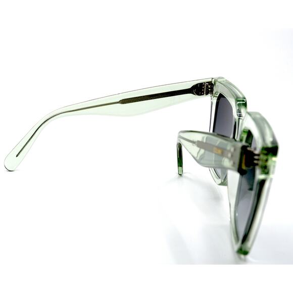NEW CELINE PARIS CL4055IN 93B LIGHT GREEN TRANSPARENT GREY AUTHENTIC SUN… - Picture 8 of 12